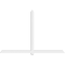Ekena Millwork Eugene Architectural Grade PVC Gable Bracket, 96"W x 64"H x 4"D x 4"F, 16/12 Pitch GBP096X64X0404EUG00 - alternate 2